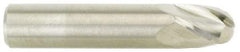 M.A. Ford - 5/8" Diam, 3/4" LOC, 4 Flute Solid Carbide Ball End Mill - TiCN Finish, Single End, 3" OAL, 5/8" Shank Diam, Spiral Flute - Caliber Tooling