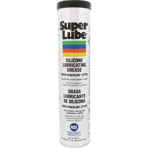 Synco Chemical - 14.1 oz Cartridge Silicone General Purpose Grease - Translucent White, Food Grade, 500°F Max Temp, NLGIG 2, - Caliber Tooling