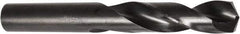 DORMER - 25mm 135° Spiral Flute Cobalt Screw Machine Drill Bit - Oxide Finish, Right Hand Cut, 75mm Flute Length, 151mm OAL, Split Point, Straight Shank - Caliber Tooling