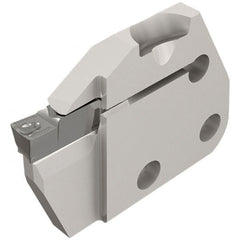 Iscar - Left Hand Cut, 6.35mm Insert Width, Cutoff & Grooving Support Blade for Indexables - 12mm Max Depth of Cut, 6mm Head Projection - Caliber Tooling