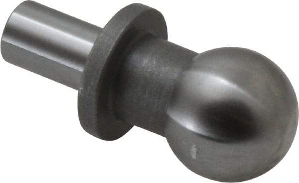 Gibraltar - 12mm Ball Diam, 6mm Shank Diam, Steel Inspection Tooling Ball - Thread Shank, 22mm Ball Center to Shank Bottom, 12mm Ball Center to Shoulder Bottom, with Shoulder - Caliber Tooling