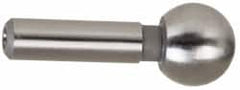 Gibraltar - 1/4" Ball Diam, 1/8" Shank Diam, Steel Inspection Tooling Ball - Slip-Fit Shank, 9/16" Ball Center to Shank Bottom - Caliber Tooling