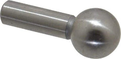 Gibraltar - 3/8" Ball Diam, 3/16" Shank Diam, Steel Inspection Tooling Ball - Slip-Fit Shank, 3/4" Ball Center to Shank Bottom - Caliber Tooling