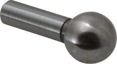 Gibraltar - 3/8" Ball Diam, 3/16" Shank Diam, Steel Inspection Tooling Ball - Press-Fit Shank, 3/4" Ball Center to Shank Bottom - Caliber Tooling