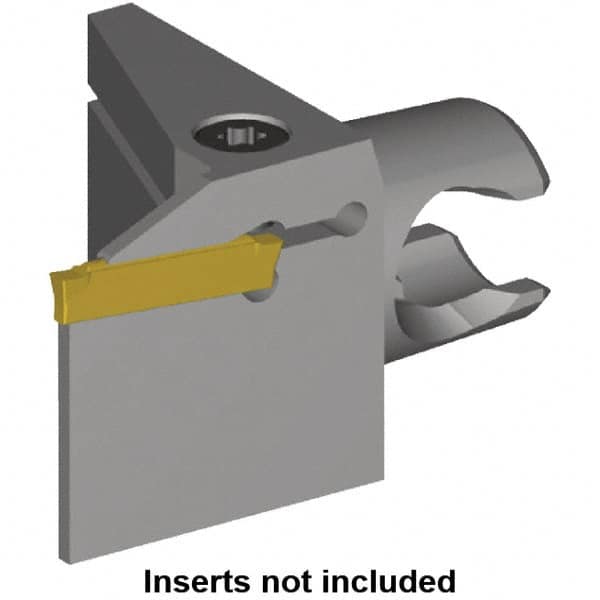 Kennametal - A4.. Insert, 30mm Head Length, 1.5mm Min Groove Width, Modular Grooving Cutting Unit Head - Right Hand Cut, System Size KM25, Series A4, KM Mini - Caliber Tooling