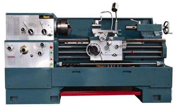 Enco - 20" Swing, 80" Between Centers, 230/460 Volt, Triple Phase Engine Lathe - 7MT Taper, 7-1/2 hp, 25 to 1,800 RPM, 3-1/8" Bore Diam, 40" Deep x 48-7/8" High x 136-1/8" Long - Caliber Tooling