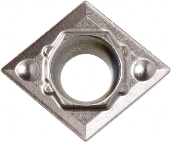 Kyocera - CCMT2151 HQ Grade CA5525 Carbide Turning Insert - TiCN/Al2O3/TiN Finish, 80° Diamond, 1/4" Inscr Circle, 0.093" Thick, 1/64" Corner Radius - Caliber Tooling