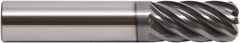 M.A. Ford - 1", 7 Flute, Single End, Solid Carbide, 0.015" Corner Radius End Mill - 4" OAL, 38° Helix, Right Hand Flute, 1" LOC, Right Hand Cut - Caliber Tooling