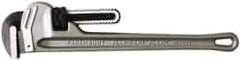 Paramount - 18" Aluminum Straight Pipe Wrench - 2-1/2" Pipe Capacity - Caliber Tooling