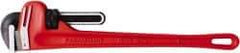 Paramount - 24" Cast Iron Straight Pipe Wrench - 3" Pipe Capacity - Caliber Tooling