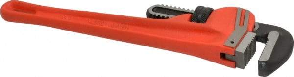 Paramount - 14" Cast Iron Straight Pipe Wrench - 2" Pipe Capacity - Caliber Tooling