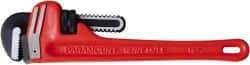 Paramount - 10" Cast Iron Straight Pipe Wrench - 1-1/2" Pipe Capacity - Caliber Tooling