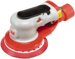 3M - 12,000 OPM, 17 CFM Air Consumption, 90 psi Air Pressure, Palm Air Orbital Sander - Round Pad, - Caliber Tooling