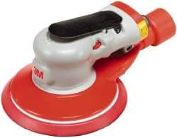 3M - 12,000 OPM, 17 CFM Air Consumption, 90 psi Air Pressure, Palm Air Orbital Sander - Round Pad, - Caliber Tooling