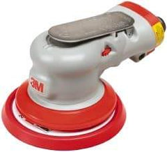 3M - 12,000 OPM, 17 CFM Air Consumption, 90 psi Air Pressure, Palm Air Orbital Sander - Round Pad, - Caliber Tooling