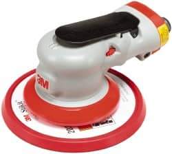 3M - 12,000 OPM, 17 CFM Air Consumption, 90 psi Air Pressure, Palm Air Orbital Sander - Round Pad, - Caliber Tooling