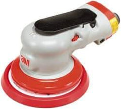 3M - 12,000 OPM, 17 CFM Air Consumption, 90 psi Air Pressure, Palm Air Orbital Sander - Round Pad, - Caliber Tooling