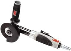 3M - 4" Wheel Diam, 18,000 RPM, Pneumatic Cutoff & Cutoff-Grinder Tool - Right Angle Handle, 3/8 NPT Inlet - Caliber Tooling