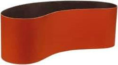 3M - 6" Wide x 60" OAL, 60 Grit, Ceramic Abrasive Belt - Ceramic, Medium, Coated, YF Weighted Cloth Backing, Wet/Dry, Series 984F - Caliber Tooling