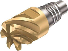 Sandvik Coromant - A316-FM Grade 1030 Carbide End Milling Tip Insert - 12 Flutes, 25mm Cutting Diam, 14mm Depth of Cut, 1" Extension, 1/16" Cnr Rad, 50° Helix - Caliber Tooling