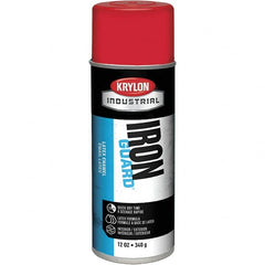 Krylon - OSHA Red, Gloss, Enamel Spray Paint - 12 to 15 Sq Ft per Can, 12 oz Container, Use on Masonry, Metal, Plaster, Plastic Foam & Wicker, Plastics, Wood - Caliber Tooling