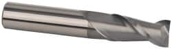 Accupro - 1", 2-1/4" LOC, 1" Shank Diam, 5" OAL, 2 Flute, Solid Carbide Square End Mill - Caliber Tooling