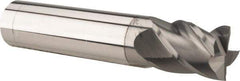 Accupro - 1", 2-1/4" LOC, 1" Shank Diam, 5" OAL, 4 Flute, Solid Carbide Square End Mill - Single End, nACRo Finish, Spiral Flute, 40° Helix, Centercutting, Right Hand Cut, Right Hand Flute - Caliber Tooling