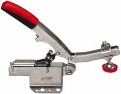 Bessey - 700 Lb Holding Capacity, Horizontal Handle, Manual Hold Down Toggle Clamp - U-Bar, Flanged Base, Steel - Caliber Tooling