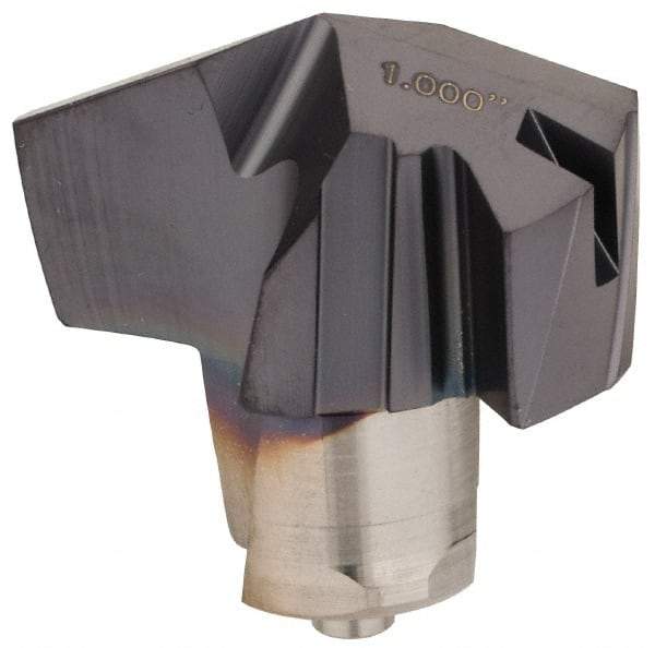 Iscar - Series ICM, 1" Diam Grade IC908 140° Replaceable Drill Tip - Carbide, TiAlN Finish, 25 Seat Size, Through Coolant - Caliber Tooling