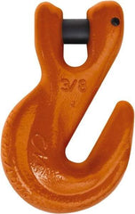 CM - 1/2 Inch Chain Diameter, Grade 100 Clevis Hook - 15,000 Lbs. Load Capacity, 0.65 Inch Inside Diameter, 0.63 Inch Pin Diameter, 0.65 Inch Hook Throat, 5.27 Inch Overall Length, 3.32 Inch Hook Width - Caliber Tooling