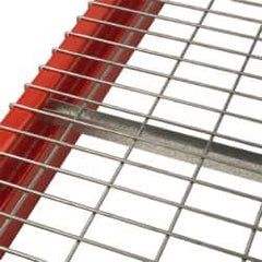 Nashville Wire - 58" Wide, 2" High, Open Shelving Standard Channel - Steel, Galvanized Finish, 42" Deep, Use with Pallet Racks - Caliber Tooling