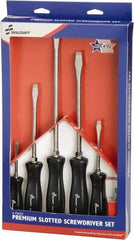 Ability One - 6 Piece Slotted Screwdriver Set - Bit Sizes: Philips #1 to #3 - Caliber Tooling