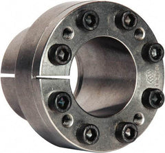 Climax Metal Products - M4 Thread, 1/4" Bore Diam, 0.551" OD, Shaft Locking Device - 3 Screws, 1,643 Lb Axial Load, 0.984" OAW, 0.394" Thrust Ring Width, 17 Ft/Lb Max Torque - Caliber Tooling