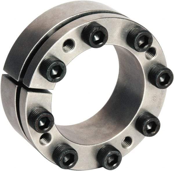 Climax Metal Products - M4 Thread, 16mm Bore Diam, 32mm OD, Shaft Locking Device - 4 Screws, 2,191 Lb Axial Load, 1.26" OAW, 0.551" Thrust Ring Width, 57 Ft/Lb Max Torque - Caliber Tooling