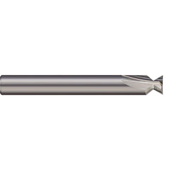 Harvey Tool - 4° 1/4" Cut Diam, 1/2" Cut Width, Solid Carbide Dovetail Cutter - Exact Industrial Supply