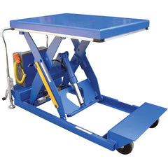 Vestil - Lifting Tables; Type: Lift Table ; Lift Style: Scissor ; Style: Hand Held Control ; Load Capacity (Lb.): 2000.000 ; Minimum Height (Inch): 10 ; Lift Height (Inch): 58 - Exact Industrial Supply