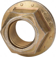 Made in USA - 5/16-18 Grade 8 Steel Hex Flange Lock Nut - Caliber Tooling