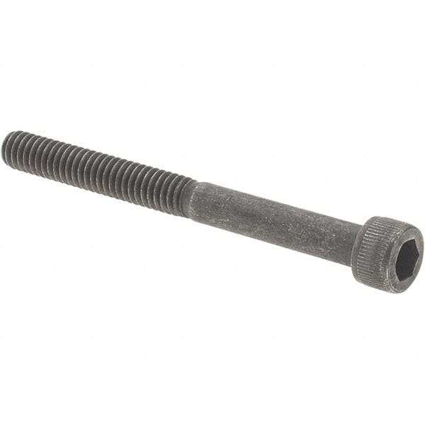 Value Collection - #8-32 UNC Hex Socket Drive, Socket Cap Screw - Alloy Steel, Black Oxide Finish, Partially Threaded, 1-3/4" Length Under Head - Caliber Tooling