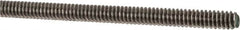 Made in USA - #10-24 UNC (Coarse), 3' Long, Stainless Steel Threaded Rod - Right Hand Thread - Caliber Tooling