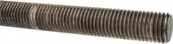 Made in USA - 7/8-9 UNC (Coarse), 3' Long, Stainless Steel Threaded Rod - Right Hand Thread - Caliber Tooling