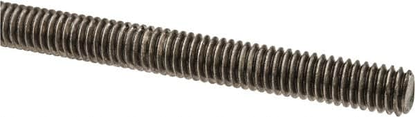 Made in USA - 5/16-18 UNC (Coarse), 6' Long, Stainless Steel Threaded Rod - Right Hand Thread - Caliber Tooling