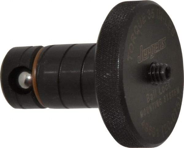 Jergens - 20mm Diam Ball Lock Modular Fixturing Shank - 1.53" Shank Length, 1-3/4" Head Diam, Compatible with 3/4" Thick Plate, 3,000 Lb Max Holding Force, 1/8 Key Size, Steel - Caliber Tooling