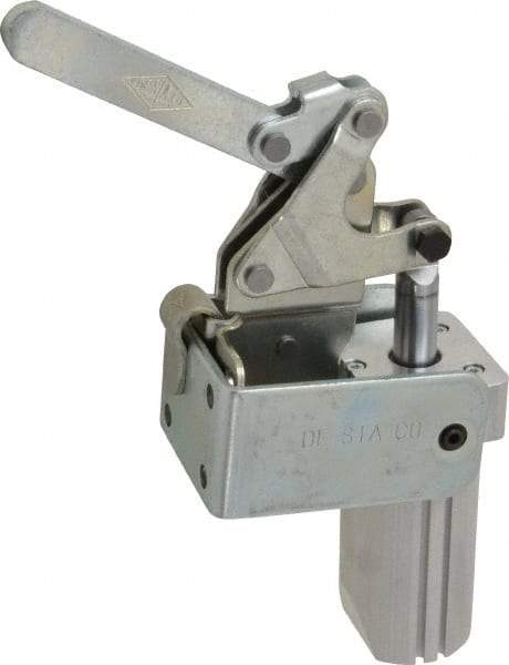 De-Sta-Co - 700 Lb Inner Hold Capacity, Vert Mount, Air Power Hold-Down Toggle Clamp - 1/8 NPT Port, 145 Max psi, 88° Bar Opening, 99.31mm Height Under Bar - Caliber Tooling