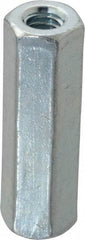 Made in USA - 3/4-10 UNC, 2-1/4" OAL Stainless Steel Standard Coupling Nut - 1" Width Across Flats - Caliber Tooling