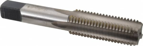 Heli-Coil - 5/8-11 UNC, H3, 4 Flute, Bottoming Chamfer, Bright Finish, High Speed Steel Hand STI Tap - 4-1/4" OAL, 2" Thread Length, 11/16" Square Length, 0.442" Square Size, 3B Class of Fit - Exact Industrial Supply