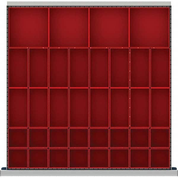 LISTA - 36-Compartment Drawer Divider Layout for 2.17" High Drawers - Caliber Tooling