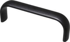 Electro Hardware - 4" Center to Center, Brush Black Anodized Aluminum Pull Handle - 1.5" High - Caliber Tooling