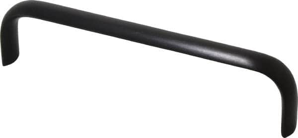 Electro Hardware - 6" Center to Center, Brush Black Anodized Aluminum Pull Handle - 1.5" High - Caliber Tooling