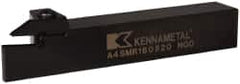 Kennametal - External Thread, 0.79" Max Depth of Cut, 5mm Min Groove Width, 152.4mm OAL, Right Hand Indexable Grooving Cutoff Toolholder - 25.4mm Shank Height x 25.4mm Shank Width, A4..05.. Insert Style, A4SM Toolholder Style, Series A4 - Caliber Tooling