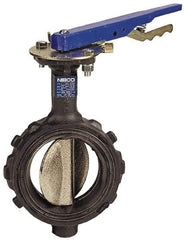 NIBCO - 2-1/2" Pipe, Wafer Butterfly Valve - Lever Handle, Ductile Iron Body, EPDM Seat, 250 WOG, Ductile Iron Disc, Stainless Steel Stem - Caliber Tooling